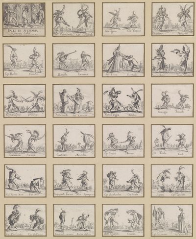 Balli di Sfessania (danses napolitaines) - Jacques Callot